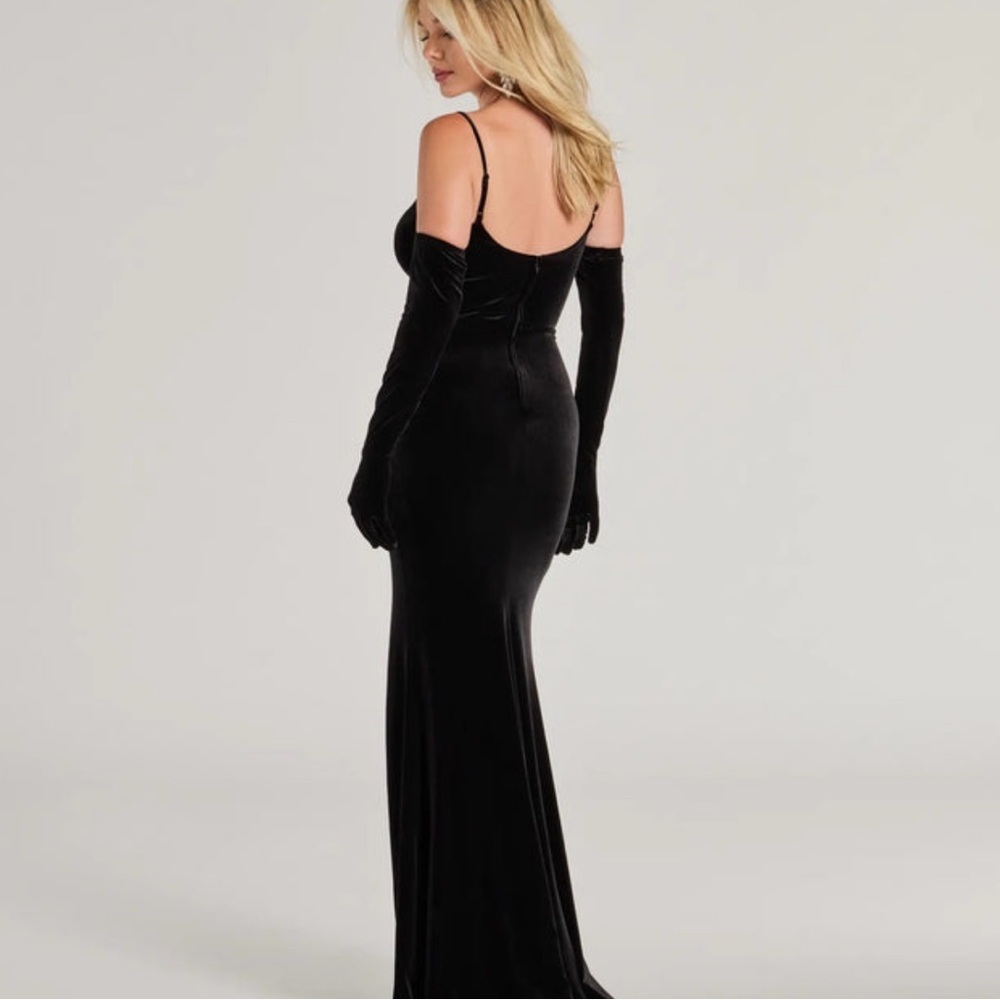 Windsor Black Silver Cutout Maxi Dress - Picture 3 of 6